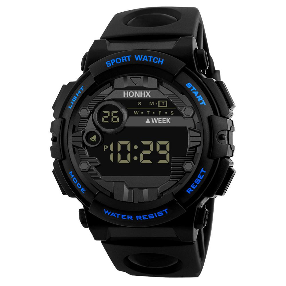 HONHX Luxury Mens Digital LED Watch Date Sport Men Outdoor Electronic Watch Digital Watch Men Water Resistant #4O14