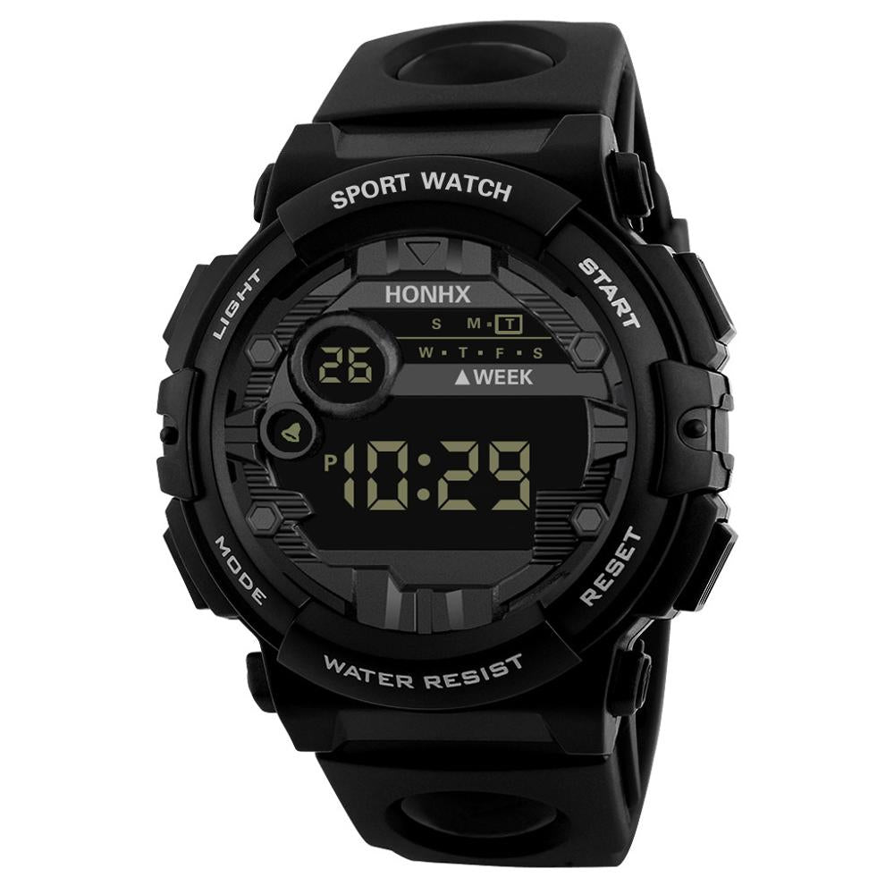 HONHX Luxury Mens Digital LED Watch Date Sport Men Outdoor Electronic Watch Digital Watch Men Water Resistant #4O14