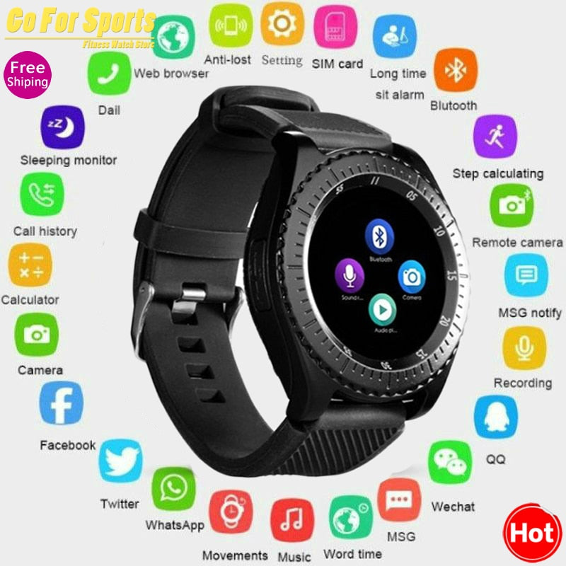 Newest Smart Watch Z3 Bluetooth Touch Screen Leather Strap Wrist Watch with Camera SIM TF Card Slot For Android PhonePK Y1 V8 A1