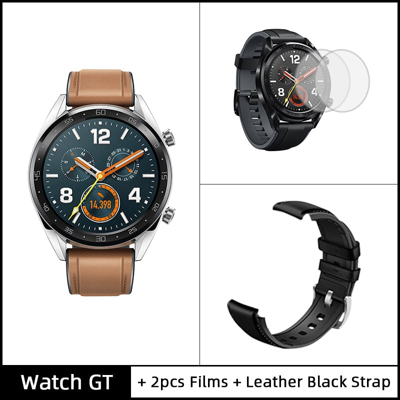 In Stock Global Version HUAWEI Watch GT Smart Watch 1.39'' AMOLED Screen 14 Days Battery Life 5ATM Waterproof Heart Rate Tracker