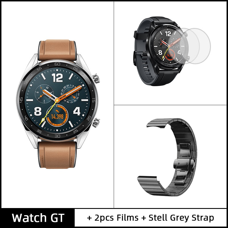 In Stock Global Version HUAWEI Watch GT Smart Watch 1.39'' AMOLED Screen 14 Days Battery Life 5ATM Waterproof Heart Rate Tracker