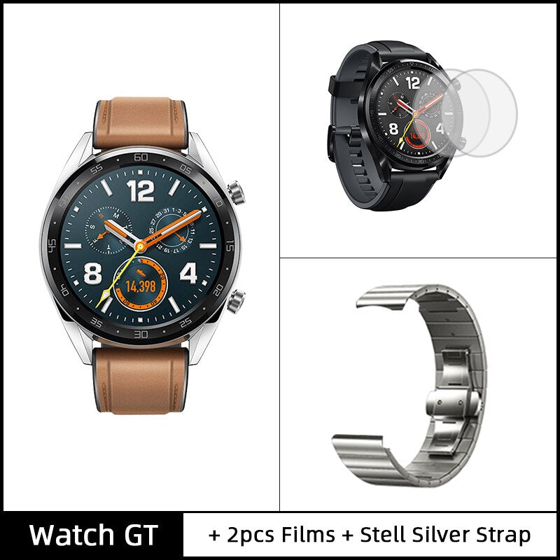 In Stock Global Version HUAWEI Watch GT Smart Watch 1.39'' AMOLED Screen 14 Days Battery Life 5ATM Waterproof Heart Rate Tracker