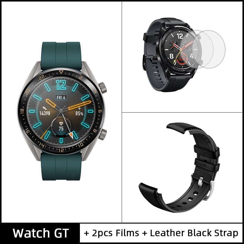 In Stock Global Version HUAWEI Watch GT Smart Watch 1.39'' AMOLED Screen 14 Days Battery Life 5ATM Waterproof Heart Rate Tracker