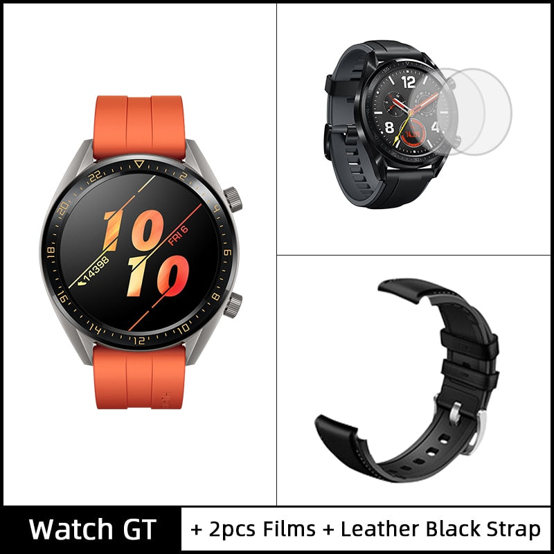 In Stock Global Version HUAWEI Watch GT Smart Watch 1.39'' AMOLED Screen 14 Days Battery Life 5ATM Waterproof Heart Rate Tracker