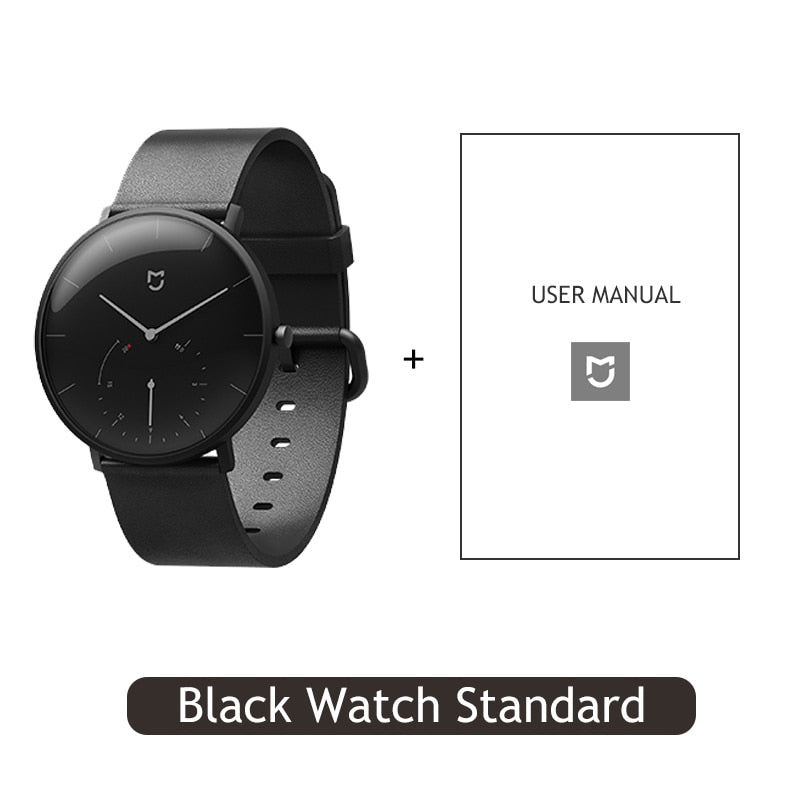 Xiaomi Mijia Quartz Smartwatch 3ATM Water Resistant Pedometer Stainless Steel Case Intelligent Vibration Waterproof Watch Gift