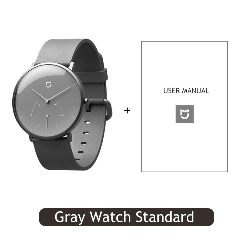 Xiaomi Mijia Quartz Smartwatch 3ATM Water Resistant Pedometer Stainless Steel Case Intelligent Vibration Waterproof Watch Gift