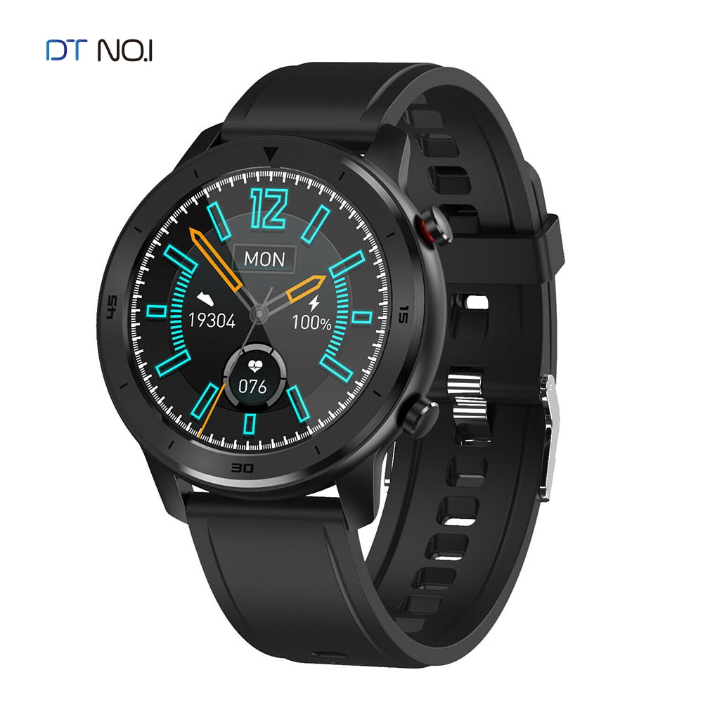 NO.1 DT78 Smart Watch IP68 1.3inch Sport Men Women Wearable Running track call reminder heart rate bluetooth music