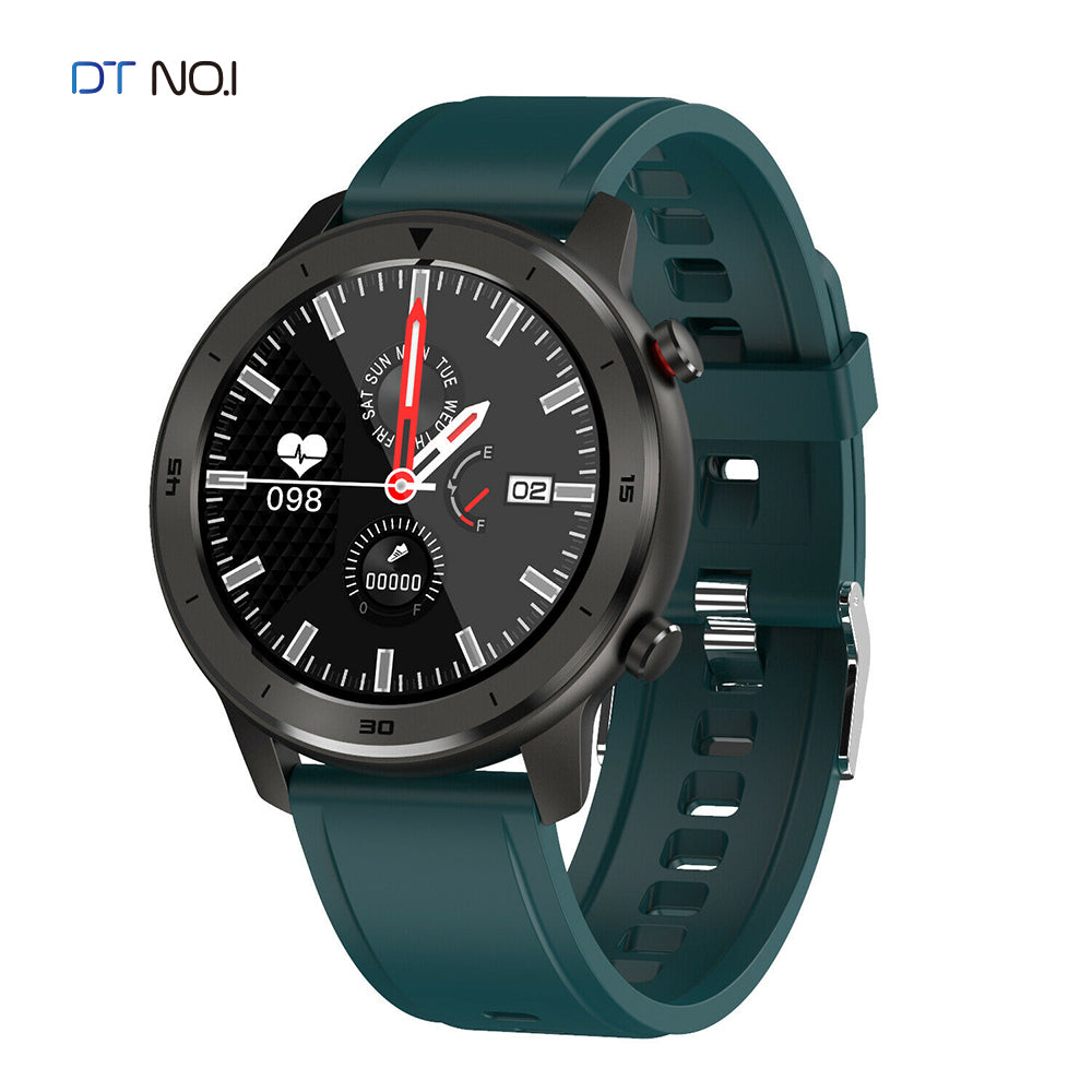 NO.1 DT78 Smart Watch IP68 1.3inch Sport Men Women Wearable Running track call reminder heart rate bluetooth music