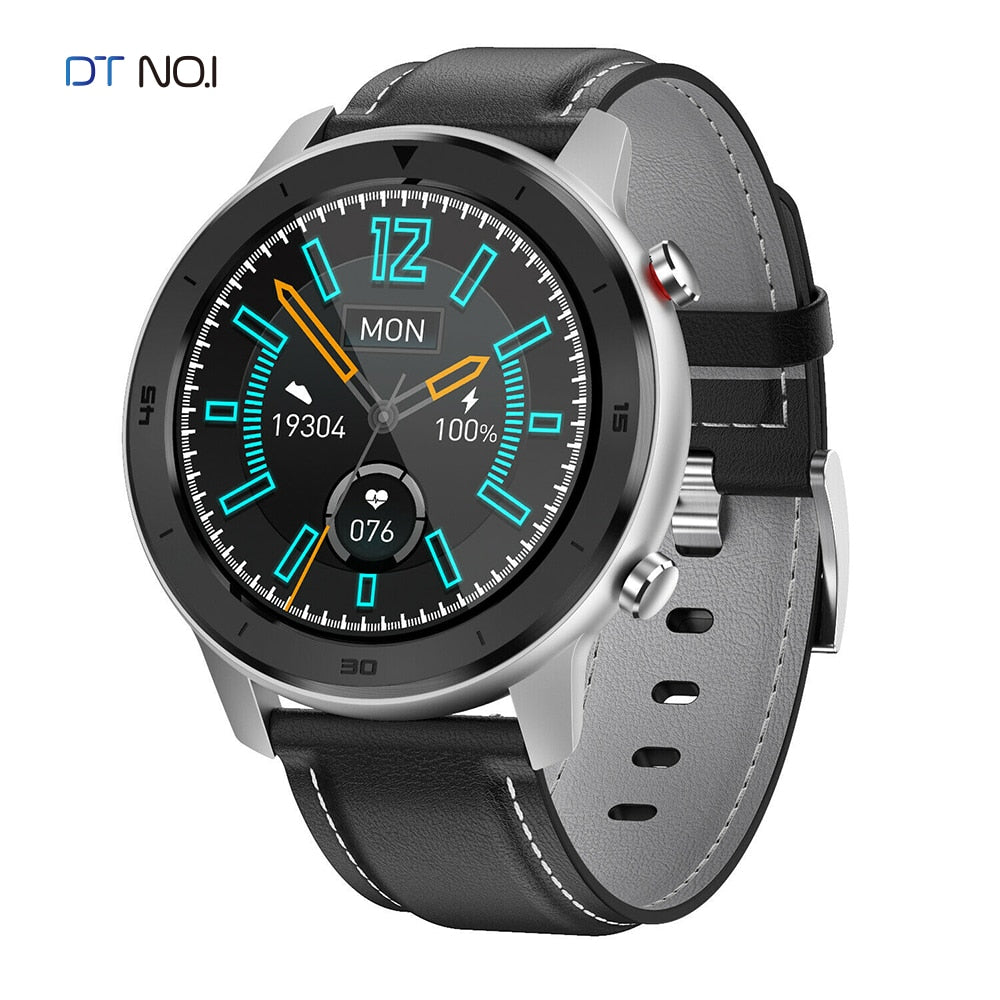 NO.1 DT78 Smart Watch IP68 1.3inch Sport Men Women Wearable Running track call reminder heart rate bluetooth music