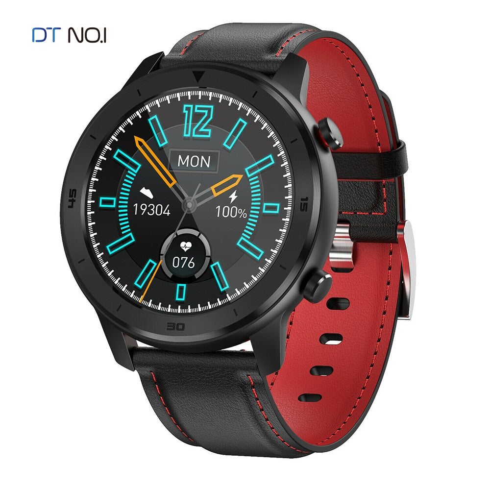 NO.1 DT78 Smart Watch IP68 1.3inch Sport Men Women Wearable Running track call reminder heart rate bluetooth music