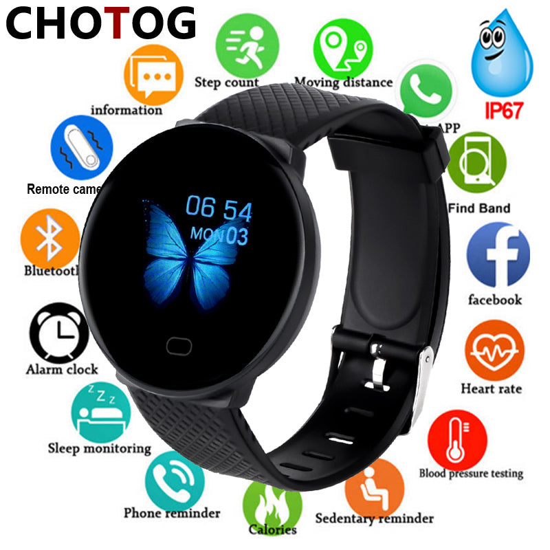 Smart Watch Men 1.3'' Screen Fitness Tracker Ip67 Waterproof Blood Pressure Heart Rate Monitor Smartwatch Woman For Android IOS