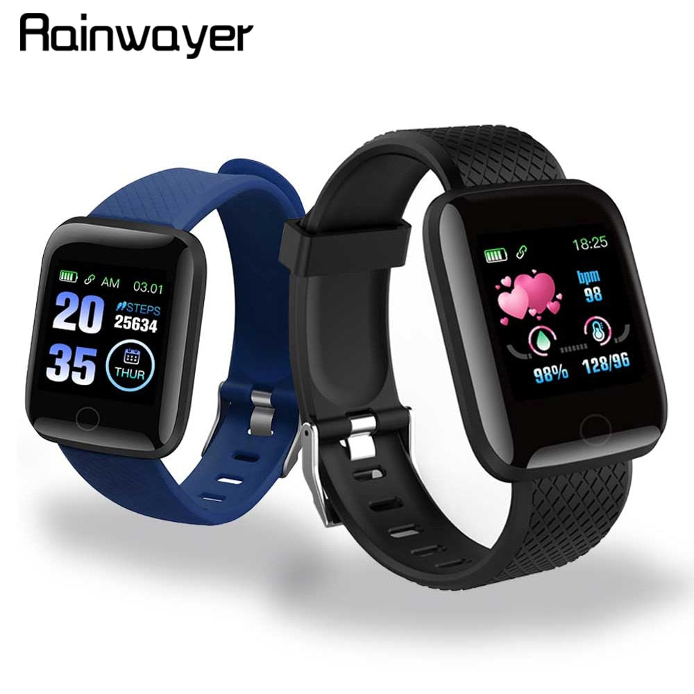 Em Estoque! D13 relógios inteligentes 116 mais freqüência cardíaca relógio inteligente pulseira esportes relógios banda inteligente à prova dwaterproof água smartwatch android a2