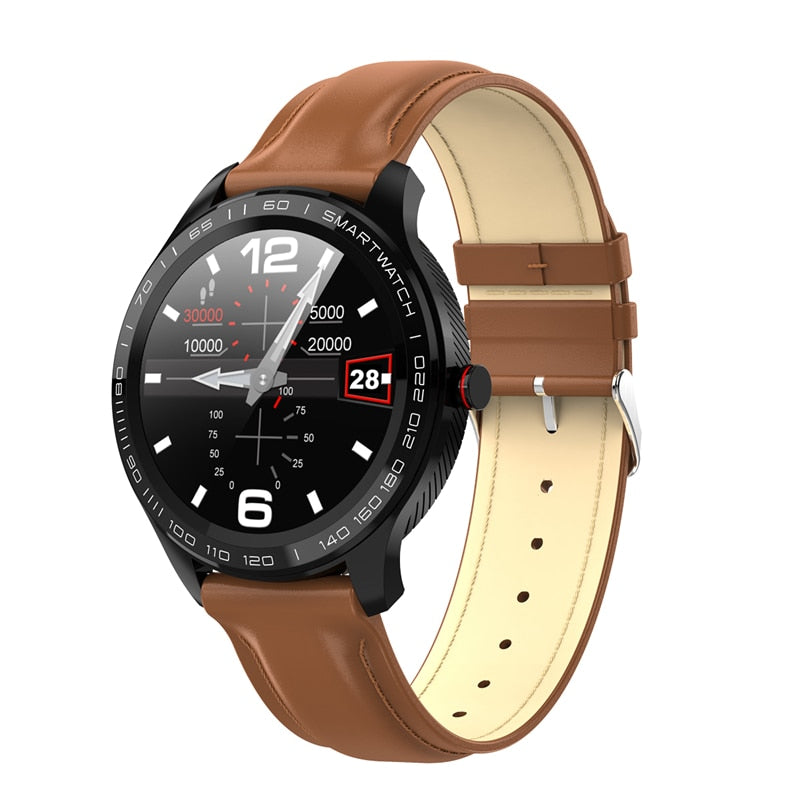 L9 ECG PPG Smart Watch Men Bluetooth Watches t Smartwatch IP68 Waterproof  Heart Rate Blood Pressure reloj Facebook Display