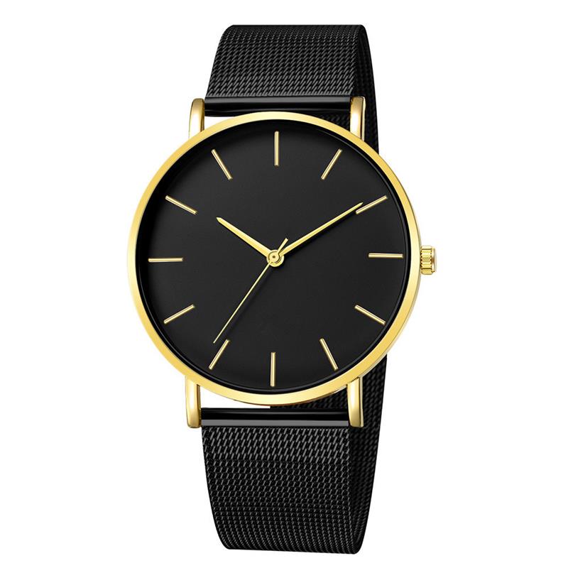 2020 Montre Femme Modern Women Watch Fashion Black Quartz Wristwatch Women Mesh Band Simple Watches Luxury Ladies Reloj Mujer