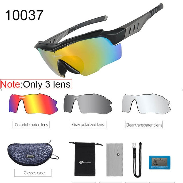 RockBros Polarized Cycling Sun Glasses Outdoor Sports Bicycle Glasses Men Women Bike Sunglasses 29g Goggles Eyewear 5/3 Lens